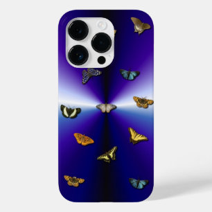 Coque Case-Mate iPhone Papillons sur arc-en-ciel violet
