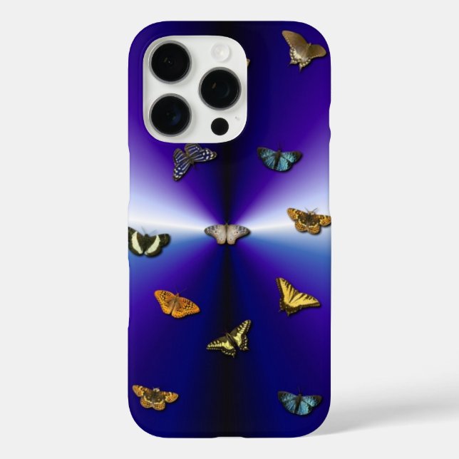 Coques Case-Mate iPhone Papillons sur arc-en-ciel violet (Verso)