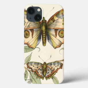 iPhone 13 Case Papillons tandem au-dessus de feuille vert
