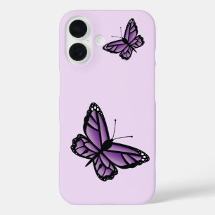 Coques iPhone 16 Papillons Violets