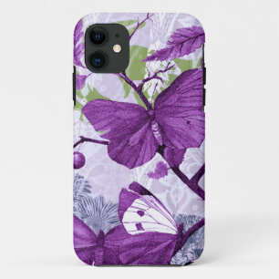Coque Case-Mate iPhone Papillons violets sur une branche