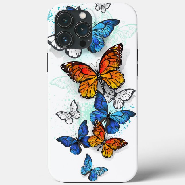 Coques Case-Mate iPhone Papillons volants Morpho et Monarch (Verso)