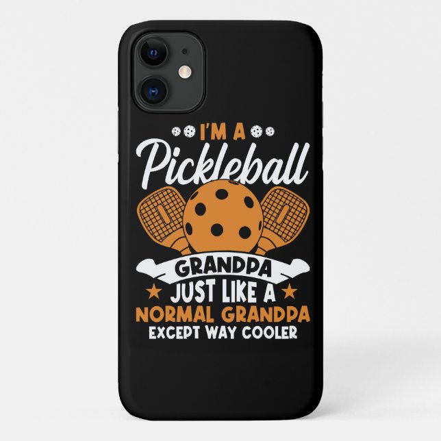 Coques Case-Mate iPhone Papy joueur de pickleball cool (Dos)
