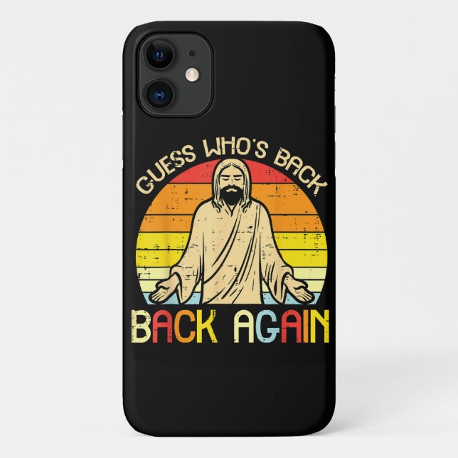 Coques Case-Mate iPhone Pâques Jésus devine qui est de retour religieux ch (Dos)