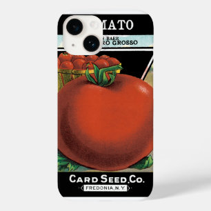 Coque Case-Mate iPhone Paquet de semences vintage Art Étiquette, Tomato P