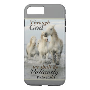 Coques Pour iPhone Par Dieu nous ferons Valablement Psaume 108 Chevau
