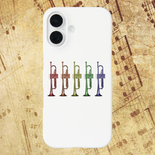 Coque Pour iPhone 16 Parade de trompettes arc-en-ciel Groupe de musicie