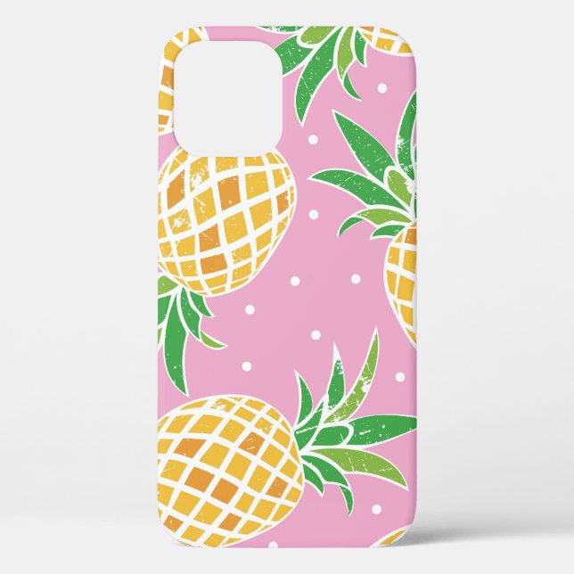 Coques Case-Mate iPhone Paradis de l'ananas : Motif tropical (Verso)