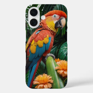 Coque Pour iPhone 16 Paradis des perroquets