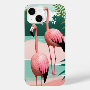 Coque Case-Mate iPhone Paradis du Flamant rose tropical