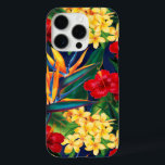Coque iPhone 16 Pro Paradis tropical Floral Hawaï vertical<br><div class="desc">Cette peinture numérique originale de l'illustrateur renommé Jeff Fillbach est une explosion des couleurs de certaines des plus belles fleurs de la nature. Avec un éventail d'oiseaux de paradis, de plumeria et d'hibiscus, les objets de notre collection Tropical Paradise soulèveront vos esprits et alimenteront vos rêves. Apportez le paradis à...</div>