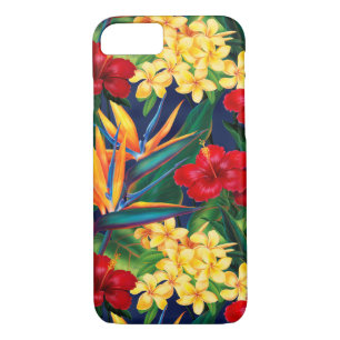 Coque iPhone 8/7 Paradis tropical Floral Vertical Hawaï