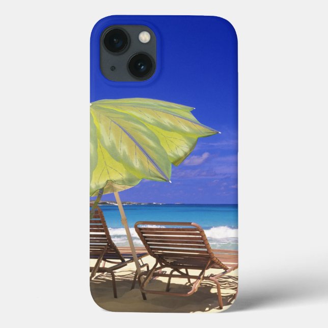 Coques Case-Mate iPhone Parapluie de plage, Abaco, Bahamas (Verso)