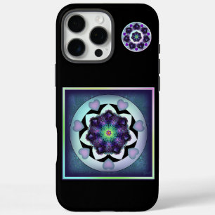 Coque iPhone 16 Pro Max Parapluie violet & coeurs .7