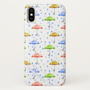 Case-Mate iPhone Case Parapluies colorées et gouttes de pluie tombent