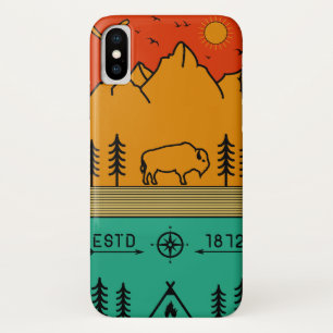 Case-Mate iPhone Case Parc national de Yellowstone Rétro Wyoming USA Bis