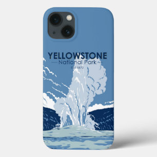 Case-Mate iPhone Case Parc national de Yellowstone Vieux fidèles Vintag