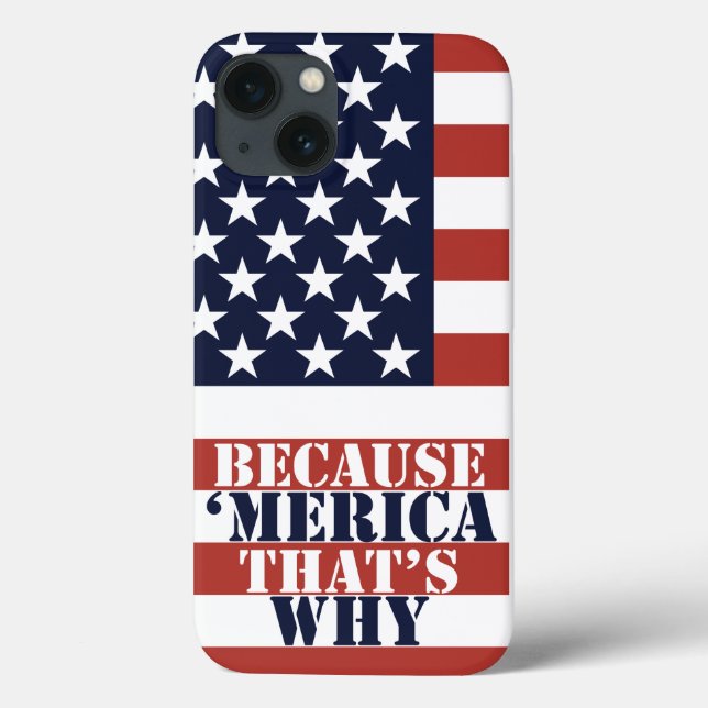 Coques Case-Mate iPhone Parce que 'Merica (Verso)