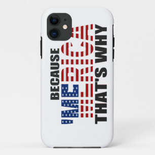 Coque Case-Mate iPhone PARCE QUE MERICA QUI EST POURQUOI cas de l'iPhone