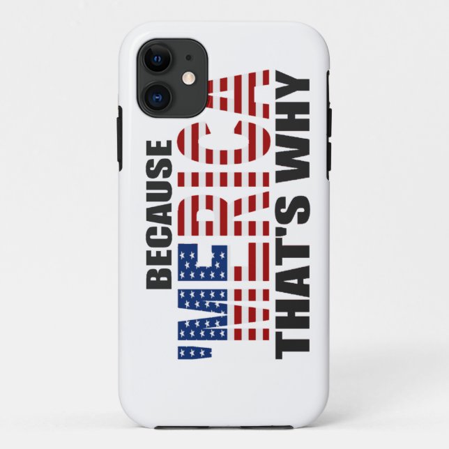 Coques Case-Mate iPhone PARCE QUE MERICA QUI EST POURQUOI cas de l'iPhone (Dos)