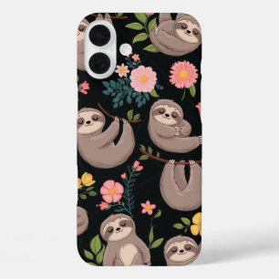 Coque Pour iPhone 16 Plus Parcelles de sommeil et rêves floraux