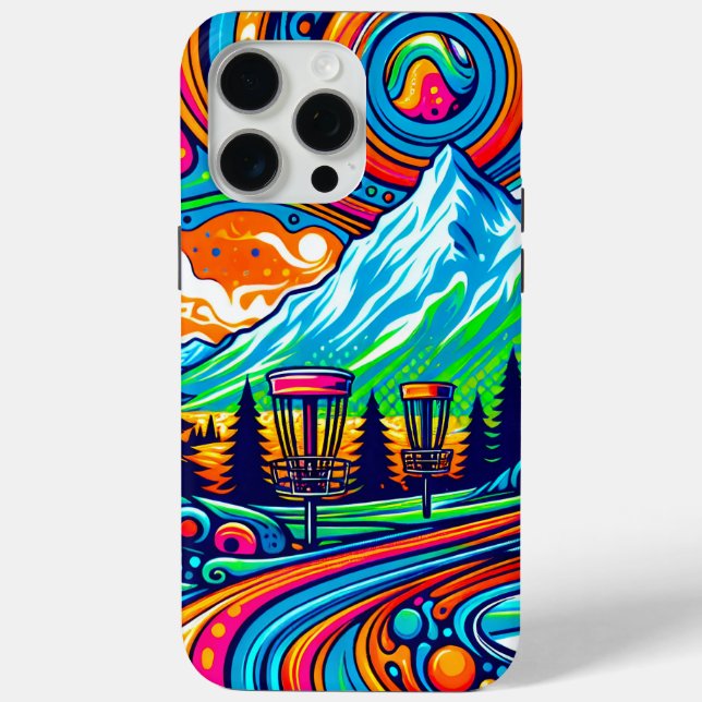 Coques Case-Mate iPhone Parcours de golf Psychedelic Disk (Verso)