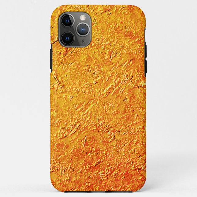 Coques Case-Mate iPhone Parede défaitecom textura amarela e laranja (Dos)