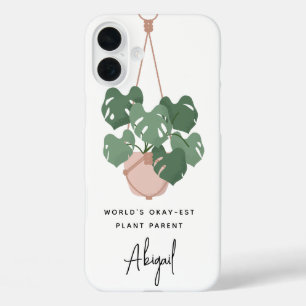 Coque Pour iPhone 16 Plus Parent Plante très bien personnalisé