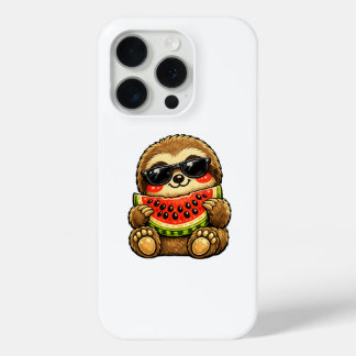 Coque Case-Mate iPhone Paresseux mignon avec pastèque