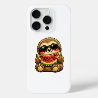 Coque Case-Mate iPhone Paresseux mignon avec pastèque