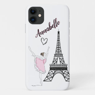 Case-Mate iPhone Case Paris Ballerina et la Tour Eiffel Ballet filles