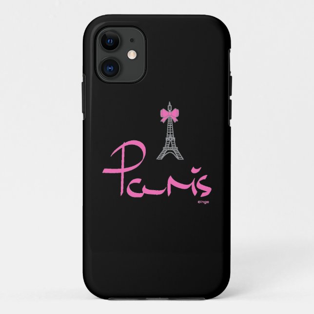 Coques Case-Mate iPhone Paris-France-avec-la-Bow-Rose (Dos)