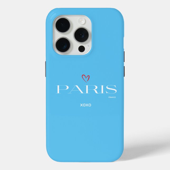 Coques Case-Mate iPhone Paris France Coeur rouge xoxo Chic (Verso)