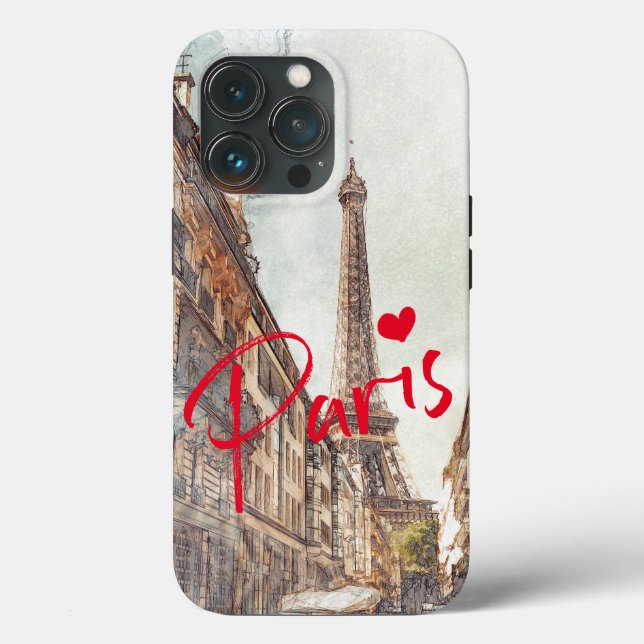 Coques Case-Mate iPhone Paris France Tour Eiffel Coque-Mate iPhone 13 Coqu (Verso)