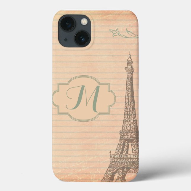 Coques Case-Mate iPhone Paris France Tour Eiffel Monogramme IPAD Air Case (Verso)