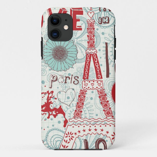 Coques Case-Mate iPhone Paris mignon je téléphone le cas (Dos)