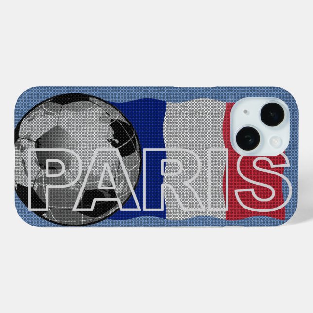 Coques Case-Mate iPhone Paris World Soccer iPhone Case (Verso (horizontal))