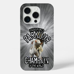 Coque Case-Mate iPhone Parkour Squirrel - drôle freerunning