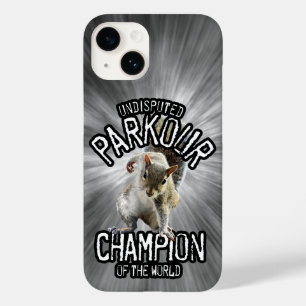 Coque Case-Mate iPhone Parkour Squirrel - drôle freerunning
