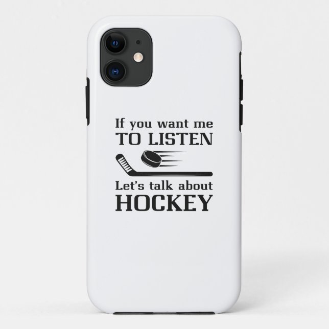 Coques Case-Mate iPhone Parler De Hockey (Dos)