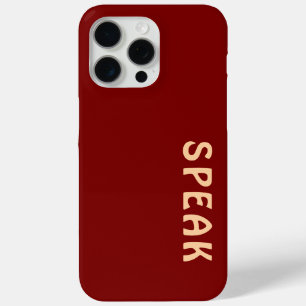 Coque Case-Mate iPhone PARLER Logo Marron