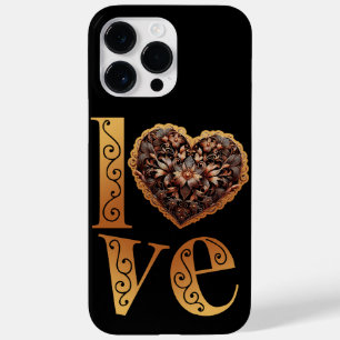 Coque Case-Mate iPhone Parole d'amour avec coeur romantique en fibre rose