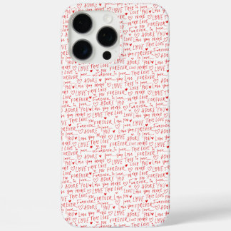 Coque iPhone 16 Pro Max Paroles romantiques de la Saint-Valentin