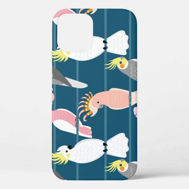 Coques Case-Mate iPhone Parrots de dessin : Motif mignon (Verso)