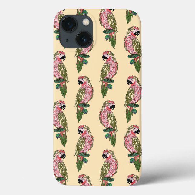 Coques Case-Mate iPhone Parrots de Zentangle (Verso)