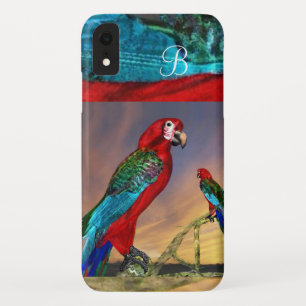 COQUES POUR iPhone PARROTS HYPER / MONOGRAMME ARA ROUGE