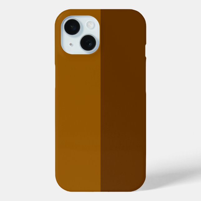 Coques Case-Mate iPhone Partie Brown foncé clair demi-côtés (Verso)
