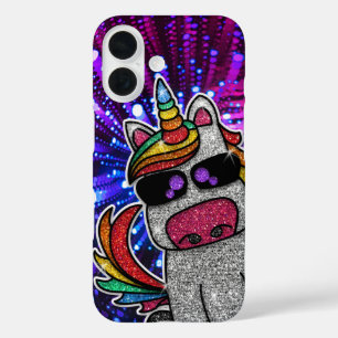 Coque Pour iPhone 16 Parties scintillant arc-en-ciel Unicorn Sparkly Tr