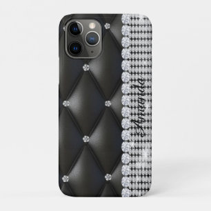 Case-Mate iPhone Case Parties scintillant argent noir monogramme iPhone