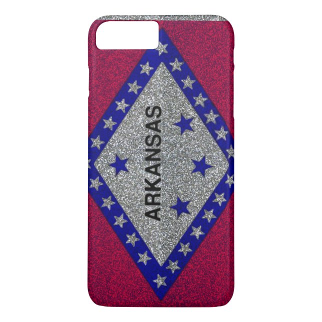 Coques Case-Mate iPhone Parties scintillant Arkansas drapeau iPhone 7 coqu (Dos)
